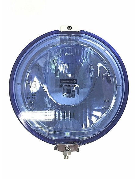 Blau chrom rund Fernscheinwerfer 24V LED Ring Positionslicht 183 mit Glühbirnen