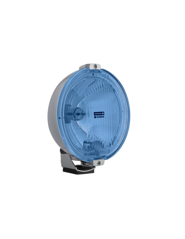 2x Blau chrom rund Fernscheinwerfer 24V LED Ring Positionslicht mit Glühbirnen