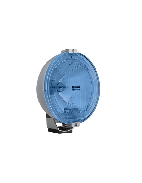 2x Blau chrom rund Fernscheinwerfer 24V LED Ring Positionslicht mit Glühbirnen