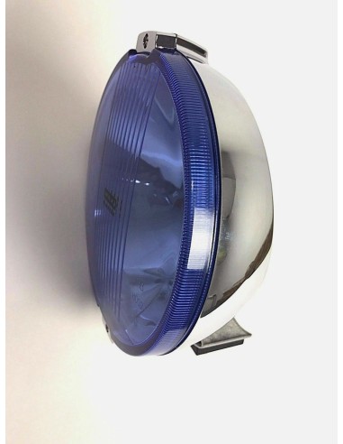 2x Blau chrom rund Fernscheinwerfer 24V LED Ring Positionslicht mit Glühbirnen