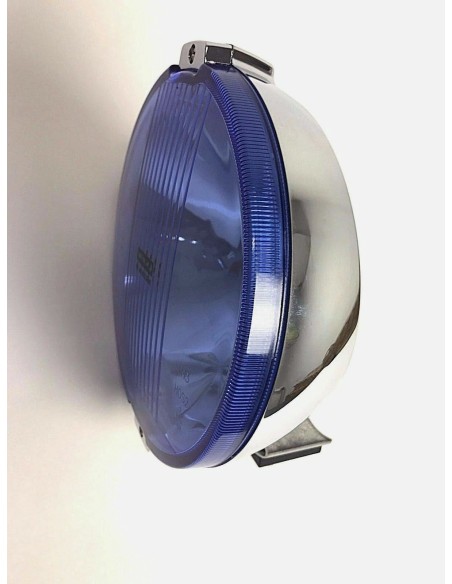 2x Blau chrom rund Fernscheinwerfer 24V LED Ring Positionslicht mit Glühbirnen