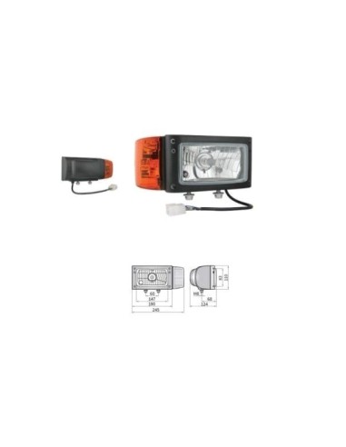 Scheinwerfer Blinker Rechts Fernlicht Abblendlicht Positionslicht Lampenschirm