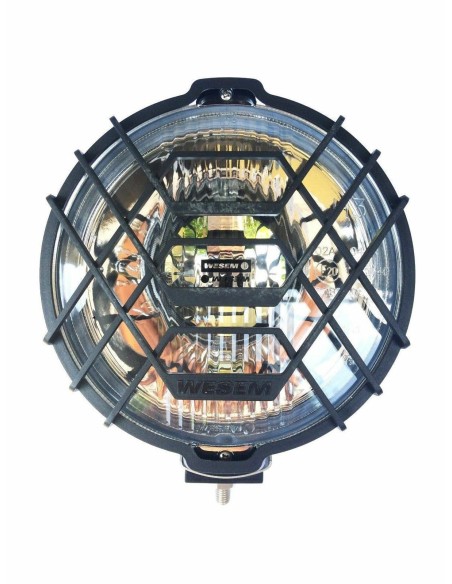 2x Rund Chrom Fernscheinwerfer Halogen Zusatzscheinwerfer 12V 24V mit Glühbirnen