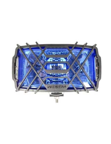 Scheinwerfer Fernscheinwerfer 220x123x120 Blau Chrom H3 Halogen mit Glühbirnen