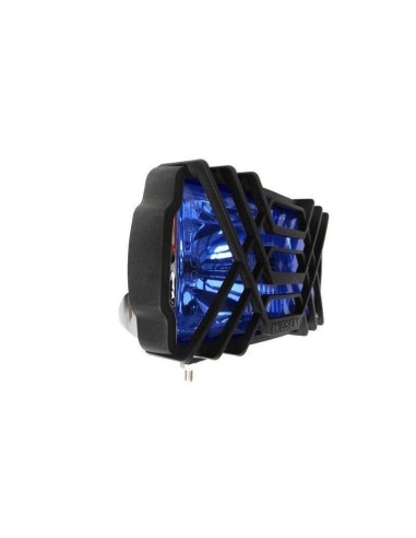 Scheinwerfer Fernscheinwerfer 220x123x120 Blau Chrom H3 Halogen mit Glühbirnen