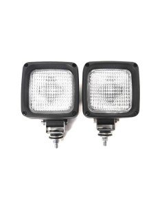 2x Arbeitsscheinwerfer Halogen E20  LKW mit H3 24V Glühbirnen 1GA 007 506-001 2