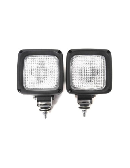 2x Arbeitsscheinwerfer Halogen E20  LKW mit H3 24V Glühbirnen 1GA 007 506-001