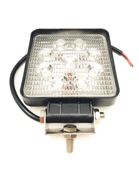 LED Arbeitslampe Arbeitsscheinwerfer 9 LED 2200 Lm Traktor Bagger LKW m. Dreieck