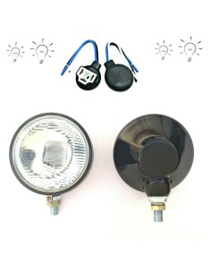 2x Scheinwerfer 12V 24V ø160 mm E4 für Traktor Schlepper m.2 Stecker Glühbirnen