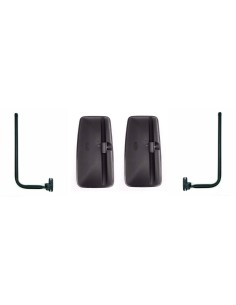 2x Außenspiegel Rückspiegel 410x205mm Traktor ø15-30mm mit Spiegelhalter Arm SET