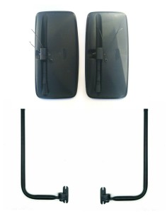 2x Außenspiegel Seitenspiegel Beheizt 400x205mm Traktor ø15-30 Spiegelhalter SET
