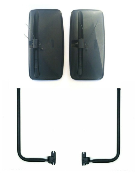 2x Außenspiegel Seitenspiegel Beheizt 400x205mm Traktor ø15-30 Spiegelhalter SET