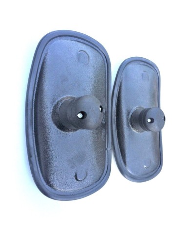 2x Außenspiegel 255x155 ø15-28 R300 Weitwinkelspiegel Spiegelhalter 90° Lang Arm