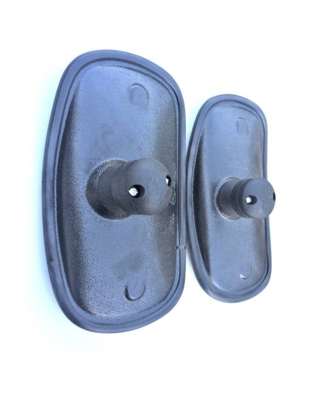 2x Außenspiegel 255x155 ø15-28 R300 Weitwinkelspiegel Spiegelhalter 90° Lang Arm