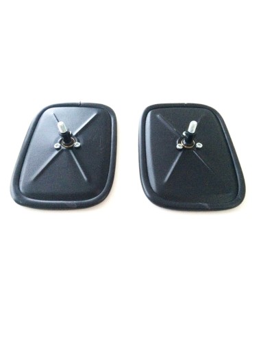 2x Außenspiegel Seitenspiegel Ruckspiegel Spiegel Metall  170x120mm ø14-30 M6
