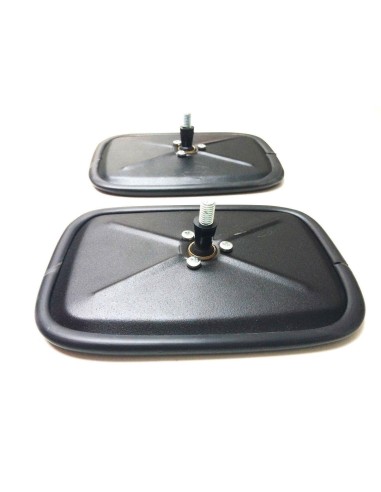 2x Außenspiegel Seitenspiegel Ruckspiegel Spiegel Metall  170x120mm ø14-30 M6