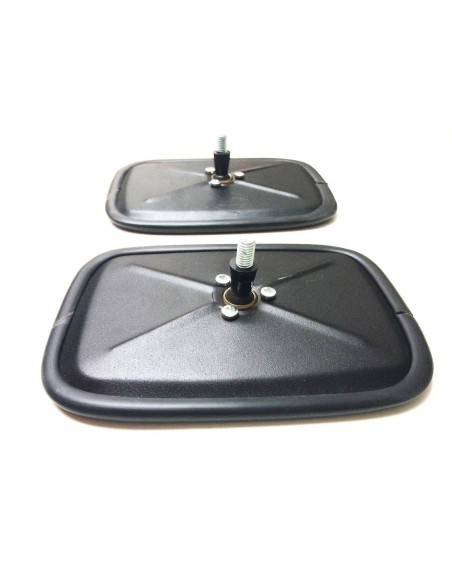2x Außenspiegel Seitenspiegel Ruckspiegel Spiegel Metall  170x120mm ø14-30 M6