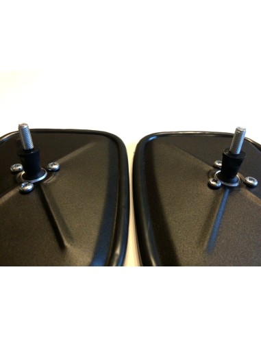 2x Außenspiegel Seitenspiegel Ruckspiegel Spiegel Metall  170x120mm ø14-30 M6