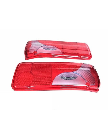 2x Lichtscheibe Ersatzglas Rückleuchte f. MAN TGA TGL TGM TGX TGS mit 2x Dreieck