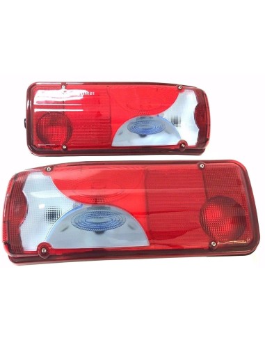 2x Rückleuchte Heckleuchte Blau MAN TGA TGL TGM TGX ab 2005 L+R mit 2x Dreieck