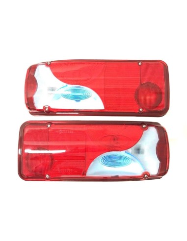 2x Rückleuchte Heckleuchte Blau MAN TGA TGL TGM TGX ab 2005 L+R mit 2x Dreieck