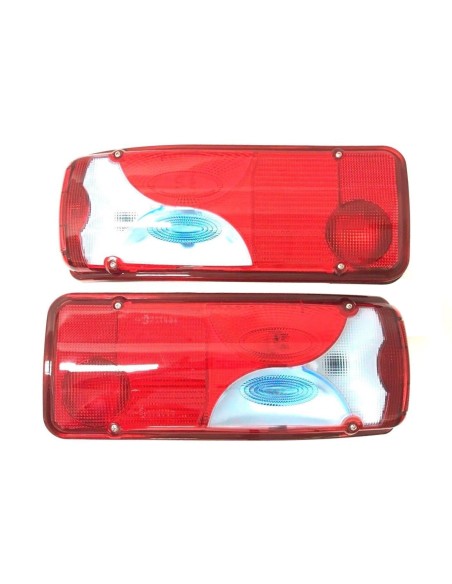 2x Rückleuchte Heckleuchte Blau MAN TGA TGL TGM TGX ab 2005 L+R mit 2x Dreieck