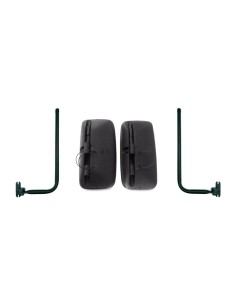 2x Außenspiegel Rückspiegel ø15-20mm BEHEIZT 360x190mm m. Spiegelarm Bus LKW SET