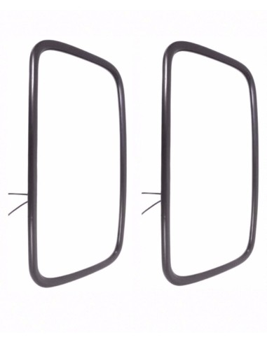 2x Außenspiegel Rückspiegel  370x185 ø14-21 LKW Bagger Traktor UNIVERSAL BEHEIZT