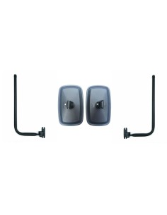 2x Außenspiegel Rückspiegel ø15-18mm 238x148 mm Spiegelhalter Spiegelarm 2