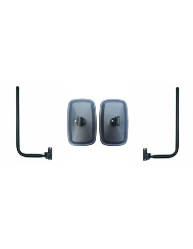 2x Außenspiegel Rückspiegel ø15-18mm 238x148 mm Spiegelhalter Spiegelarm
