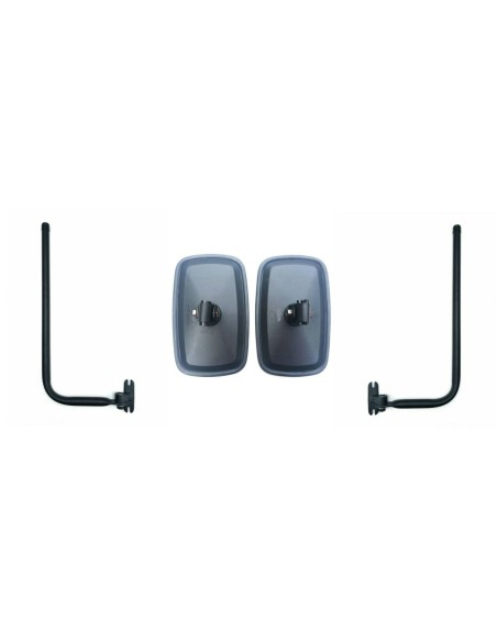 2x Außenspiegel Rückspiegel ø15-18mm 238x148 mm Spiegelhalter Spiegelarm