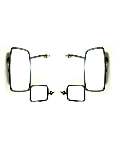 2x Seitenspiegel Beheizt 410x205 mm Außenspiegel 198x160mm LKW Spiegelhalter SET