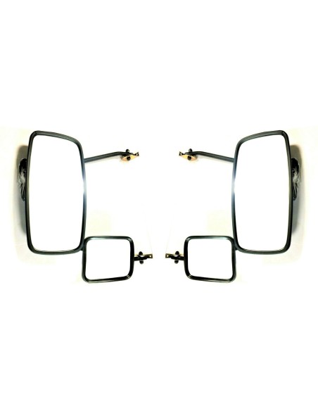 2x Seitenspiegel Beheizt 410x205 mm Außenspiegel 198x160mm LKW Spiegelhalter SET