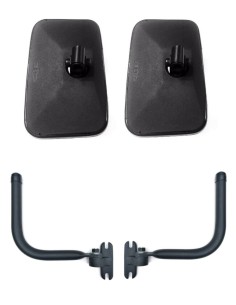 2x Außenspiegel Seitenspiegel ø10-18 UNIVERSAL 245x160 mm Spiegelhalter SET