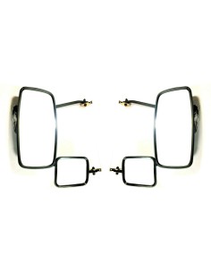 2x Rückspiegel 410x205mm Außenspiegel 198x160mm LKW Spiegelhalter Spiegelarm SET