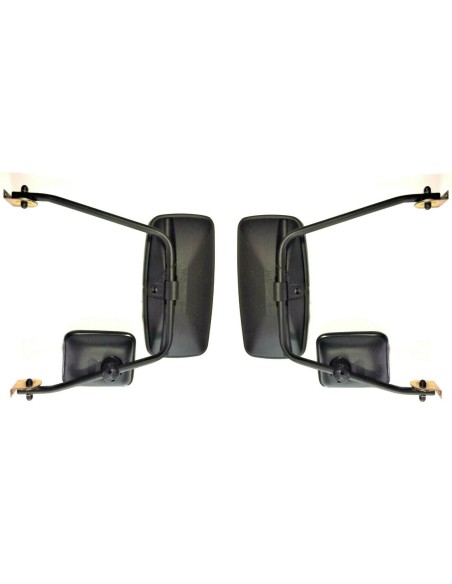 2x Rückspiegel 410x205mm Außenspiegel 198x160mm LKW Spiegelhalter Spiegelarm SET