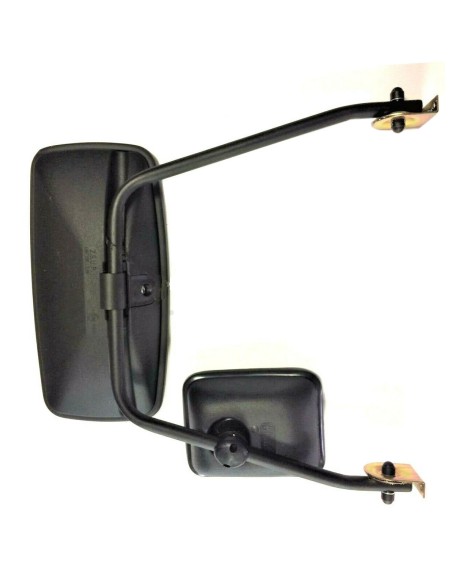 2x Rückspiegel 410x205mm Außenspiegel 198x160mm LKW Spiegelhalter Spiegelarm SET