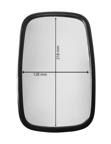 2x Außenspiegel Rückspiegel LKW Traktor Massey-Ferguson ø15-18mm UNIV 218x128