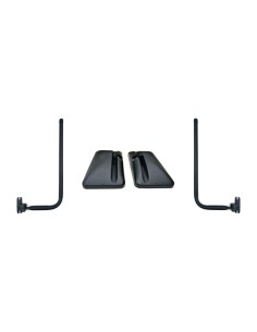 2x Außenspiegel Ruckspiegel Seitenspieg305x170 ø14-18 Spiegelhalter Spiegelarm 2