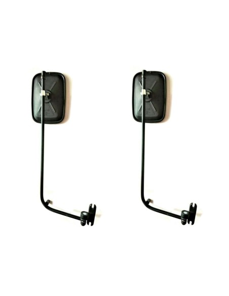 2x Rückspiegel Außenspiegel ø10 Traktor Bagger 175x125 mm Spiegelhalter Arm
