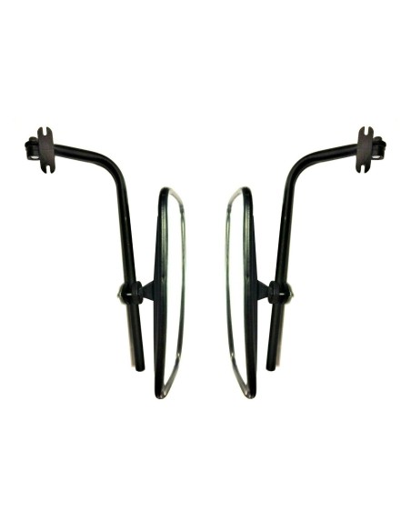 2x Außenspiegel Rückspiegel für Traktor Bagger LKW 375x185 mm Spiegelhalter  SET