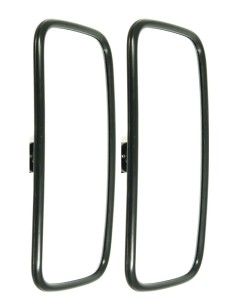 2x Außenspiegel Rückspiegel für LKW Bagger Traktor Baumaschinen 370x185mm R1800 2