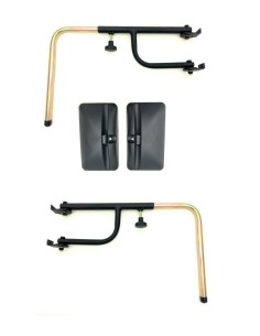 2x Außenspiegel 305x170 ø14-18 Traktor LKW Bagger mit Spiegelhalter Spiegelarm