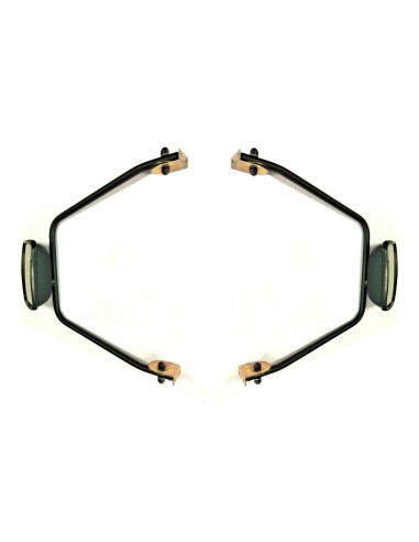 2x Außenspiegel Seitenspiegel R650° ø15-28 Traktor 198x160 mit Spiegelhalter SET