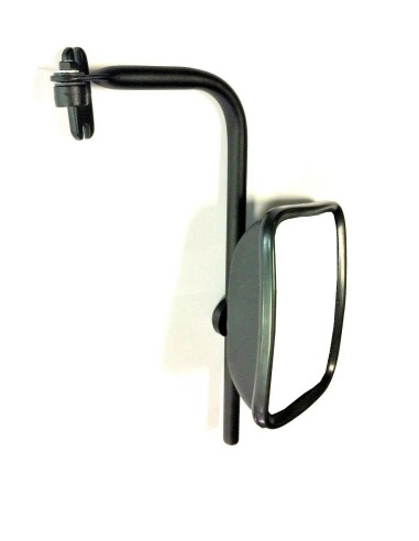 2x Außenspiegel Seitenspiegel R650° ø15-28 LKW 198x160 mm mit Spiegelhalter SET