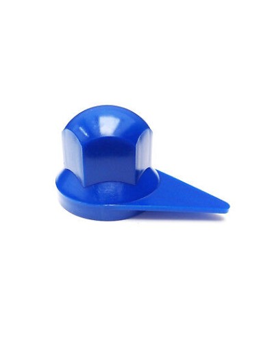 60x Radmutterkappen mit Positionsanzeige Radmutterabdeckung LKW Ø33 mm Blau