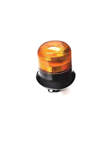 LED Warnleuchte Rund Ø145 Doppelter Blitz 9 LED 12V 24V 48V E9 ECE R65 EMV IP68