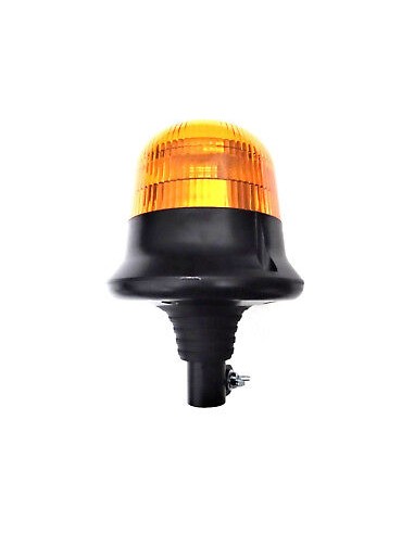 LED Warnleuchte Rund Ø145 Doppelter Blitz 9 LED 12V 24V 48V E9 ECE R65 EMV IP68