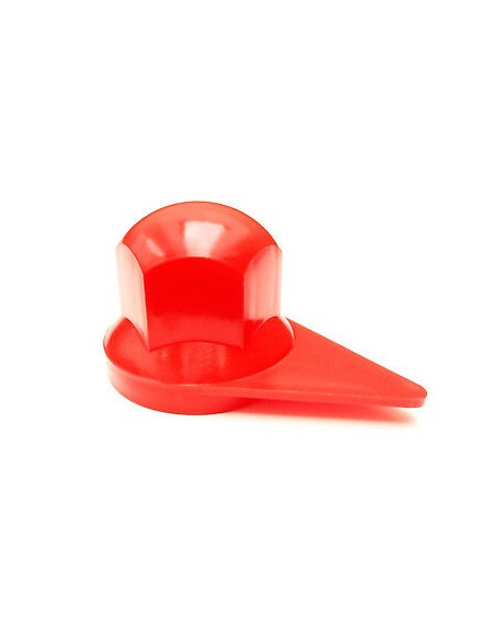 40x Radmutterkappen mit Positionsanzeige Radmutterabdeckung LKW Ø33 mm Rot