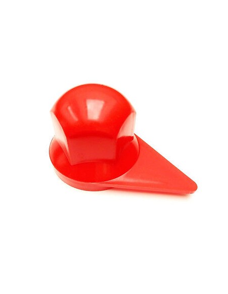 40x Radmutterkappen mit Positionsanzeige Radmutterabdeckung LKW Ø33 mm Rot